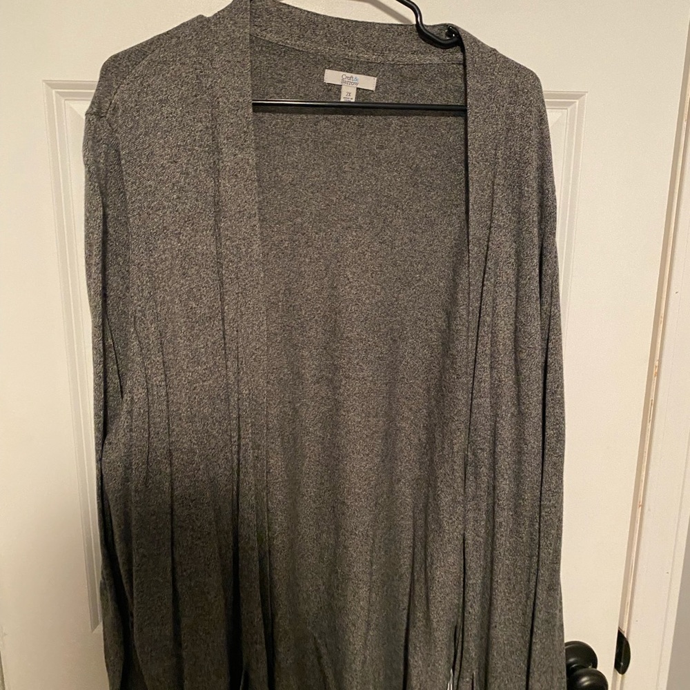 Grey cardigan